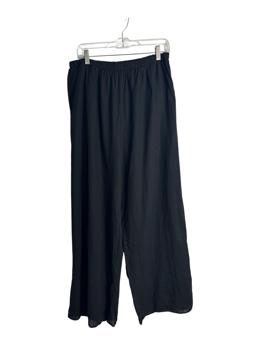 Bronze Snake Black Wide Leg Cotton Pants Size XXL